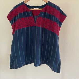 Toast Embroidered Linen Top